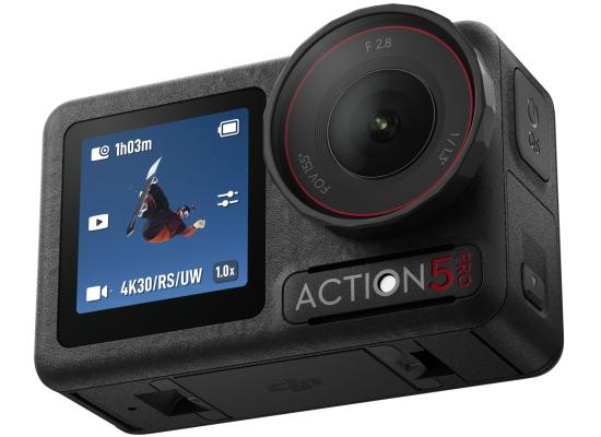 DJI Osmo Action 5 Pro Standard Combo, Waterproof Action Camera with 1/1.3" Sensor, 4K/120fps Video, Subject Tracking, Stabilization, Dual OLED Touchscreens, Action Camera 4K Ideal for Sports, Vlog